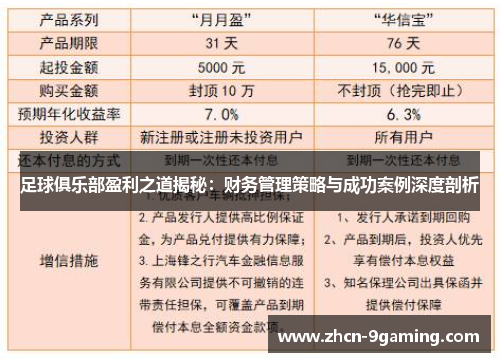 足球俱乐部盈利之道揭秘：财务管理策略与成功案例深度剖析